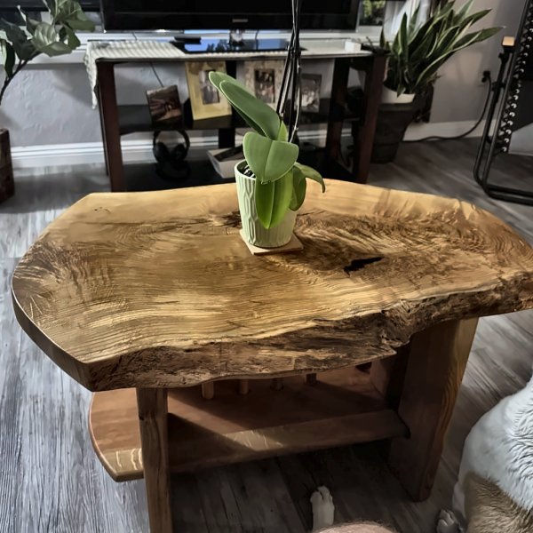 Live Edge Oak Coffee Table
